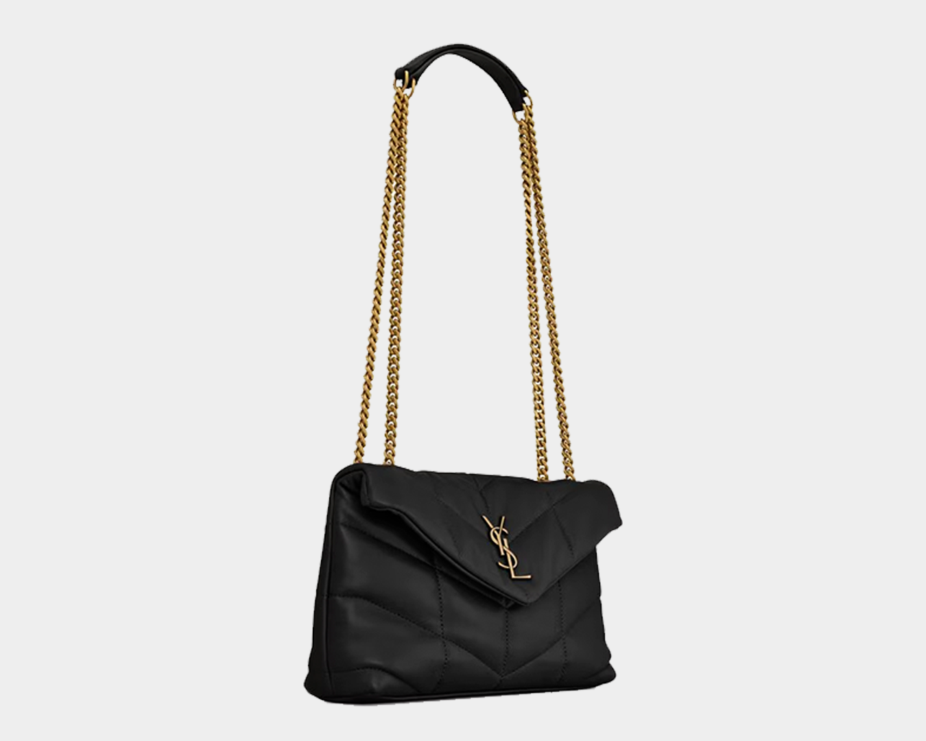 Bolsa YSL Puffer em Couro Nappa